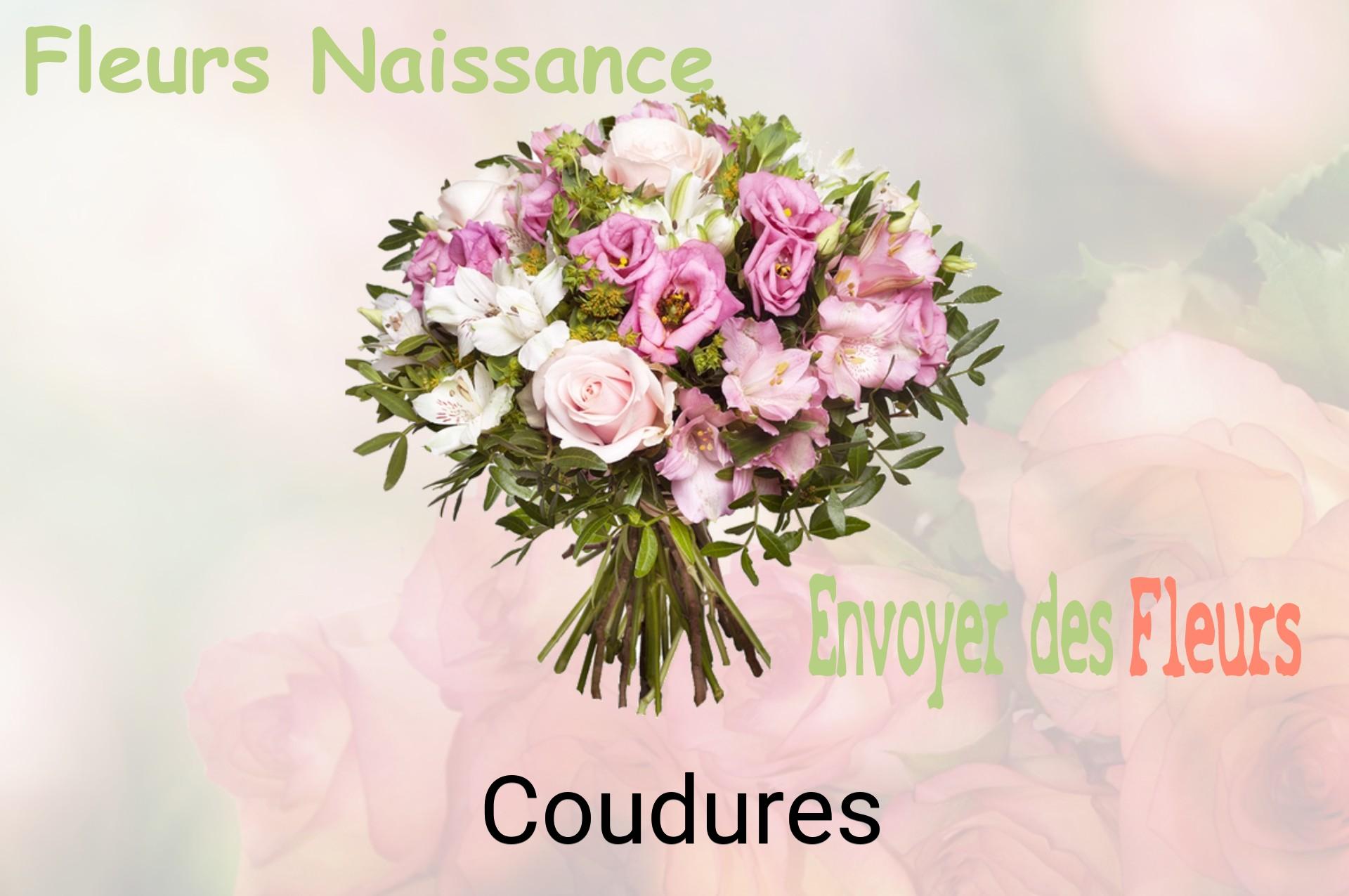 Bouquet de fleurs de naissance livré à Coudures
